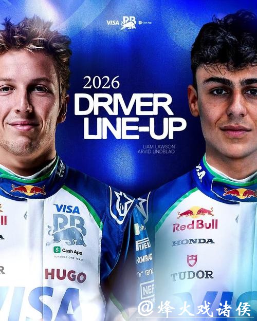 F1红牛车队、红牛二队宣布下赛季车手阵容